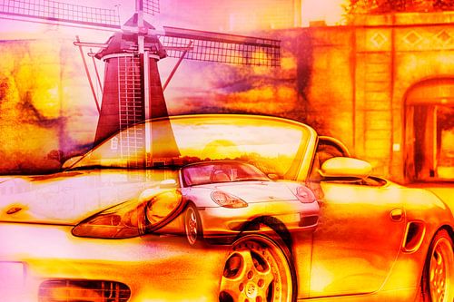 Porsche Boxster artwork by Jan van den Broek 2BHAPPY4EVER