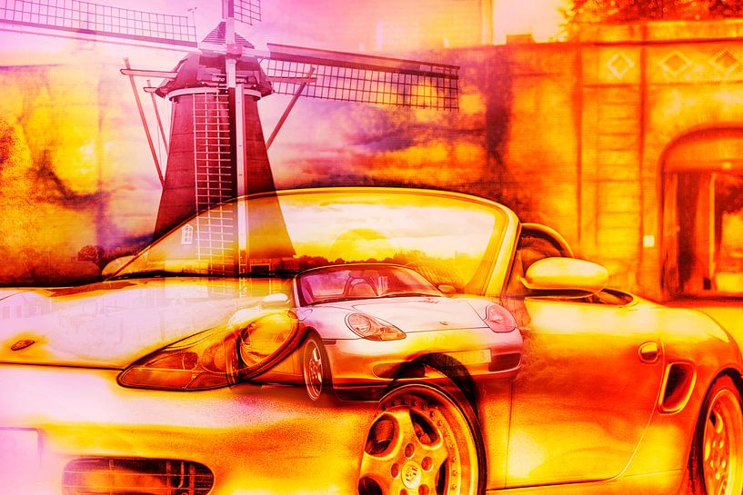 Porsche Boxster artwork van 2BHAPPY4EVER.com photography & digital art