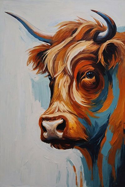 Portrait de la tête d'un montagnard écossais par Art & Soul Creations