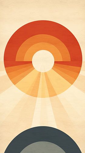 Abstracte Zonneschijf