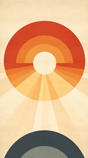 Abstracte Zonneschijf van ByNoukk