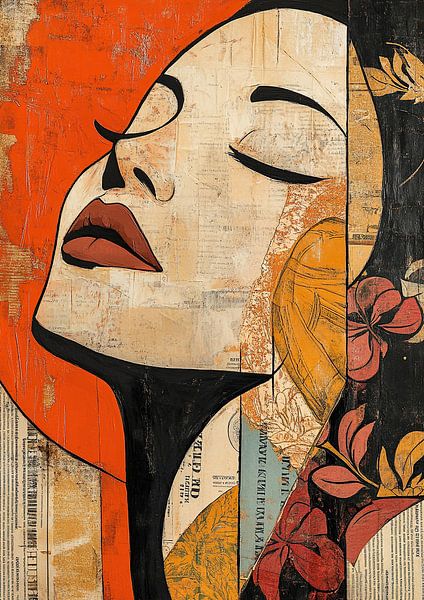 Vrouw Abstract van Kunst Kriebels