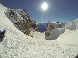 Freeride in Crans-Montana, Zwitserland by Maartje Abrahams