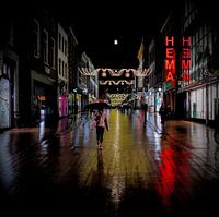 Lights in the rain