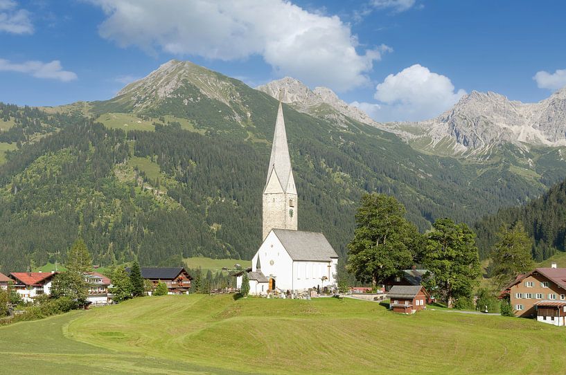Urlaubsort Mittelberg im Kleinwalsertal von Peter Eckert