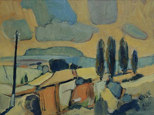 Landschap met electriciteit