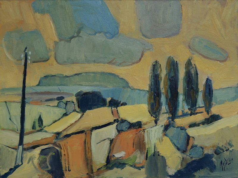 Landscape with electricity by Nop Briex
