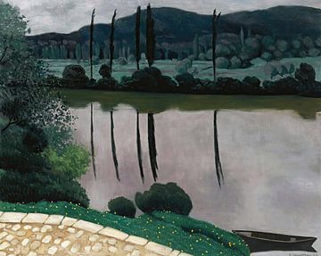 Félix Vallotton - De Dordogne in Vitrac (1925) van Peter Balan