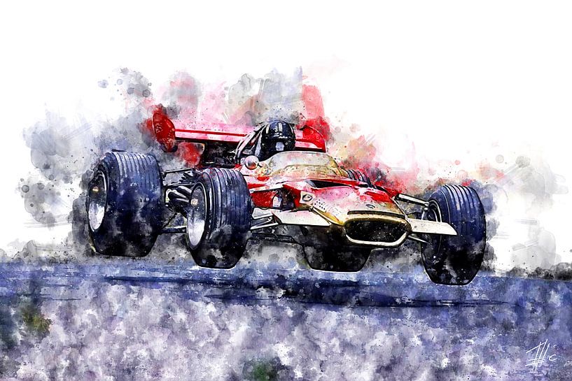 Graham Hill, Lotus Jump by Theodor Decker