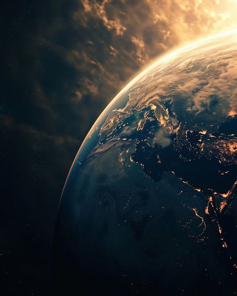 Blick ins Universum von fernlichtsicht