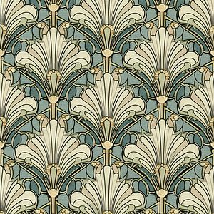 Jugendstil Motief van Whale & Sons