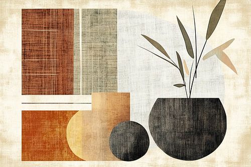 Minimalist shapes and natural elements