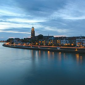 Abendfoto Deventer Skyline von Rick de Visser