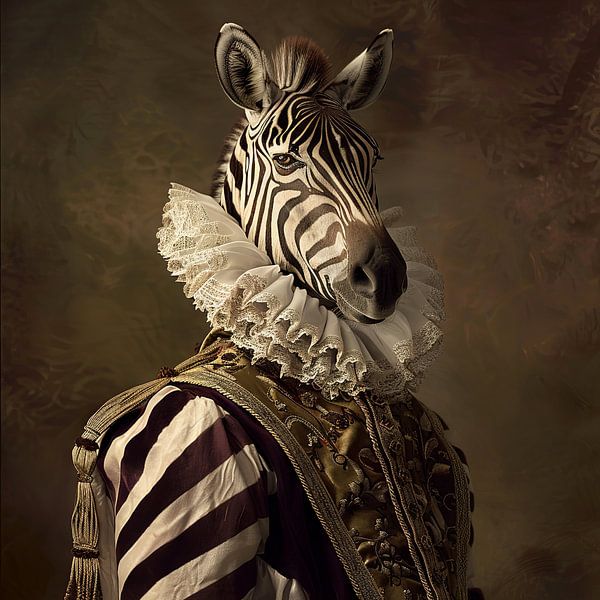 Zebra Royal by Poster Art Shop