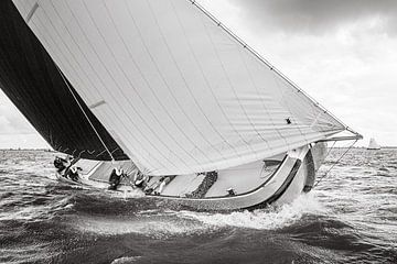 Skutsje op het Tjeukemeer van ThomasVaer Tom Coehoorn