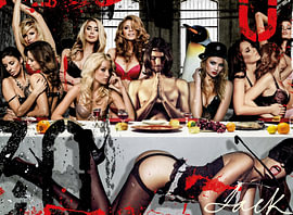 Last supper after dark von GlassArt and Design - Jack