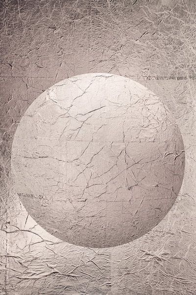 Round ball in pastel colour. Taupe pink. Minimalism. Modern Abstract. 10 by Alie Ekkelenkamp