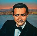 Sean Connery as James Bond painting by Paul Meijering thumbnail