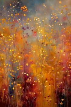 Lumière d'été dans les champs – Fleurs abstraites et lumière tamisée