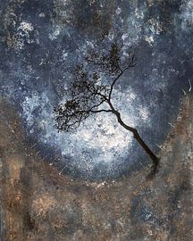 Tree in valley 2 by Esther Wijntje