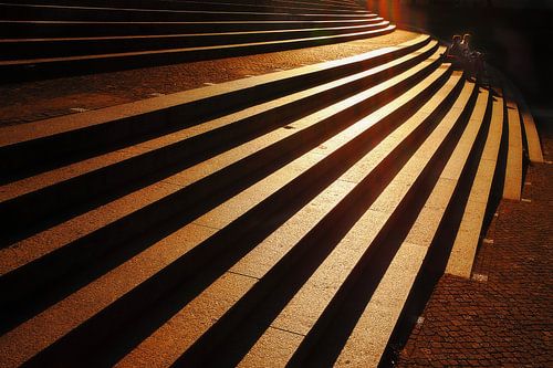 Evening Rest | Spreeufer | Stairs | Government Quarter by Dieter Ludorf