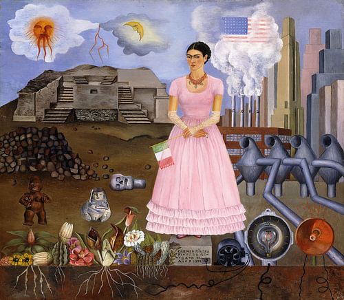 Frida, Zelfportret op de grens tussen Mexico en de Verenigde Staten, 1932