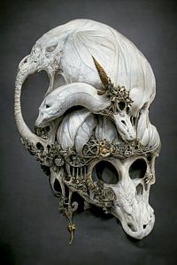 Memento mori  - Mysterious Animal Goth Skull Relict 15 sur Max Steinwald