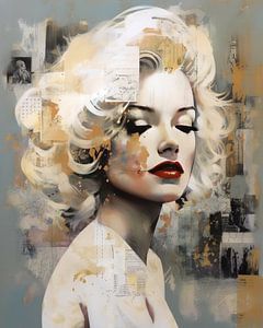 Portrait pop art de Marilyn Monroe sur Studio Allee