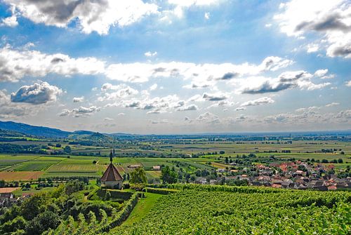 Mount of Olives Chapel with Staufen in Markgräflerland