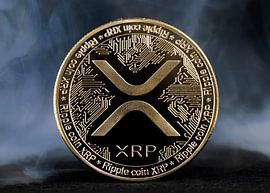 XRP Crypto Ripple Gold Coin by FotoKonzepte