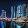 La nuit de la marina de Dubaï sur Stefan Schäfer