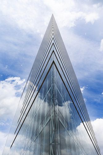 Uitsnede nieuwe Rathuis (gemeentehuis) Düsseldorf.