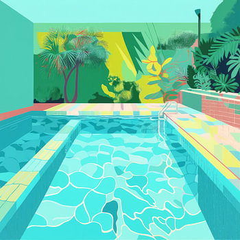 Summer by the pool