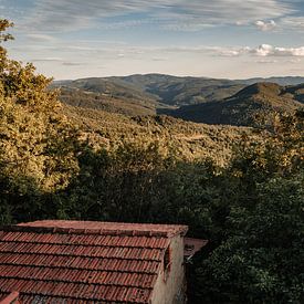 Uitzicht over het landschap van Toscane van Anouk Strijbos