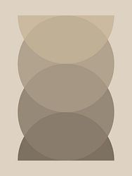Abstracte geometrische vormen in aardse kleuren - Janpandi Stijl / Scandinavisch 10