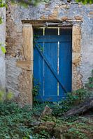 porte bleue