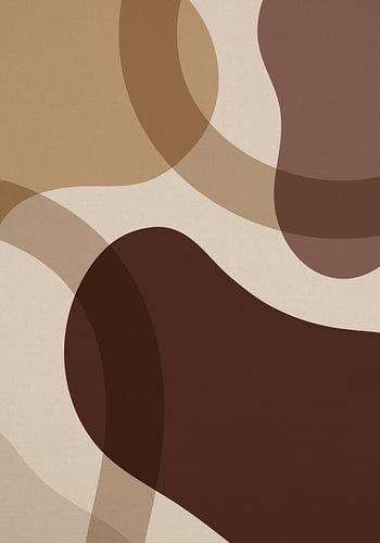 Abstract poster in earth tones, Terra Cacao