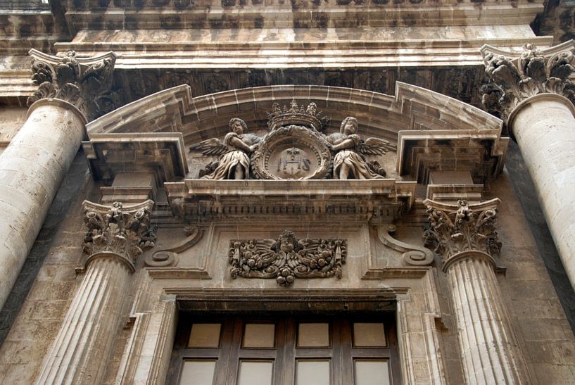 old building with pillars, roman by Carmela Cellamare