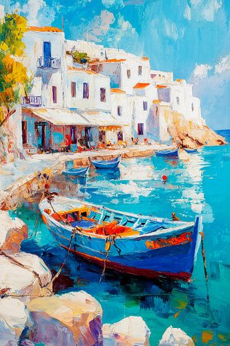 Port de plaisance bleu