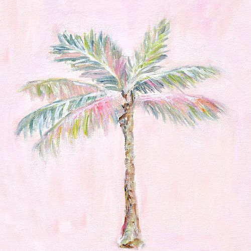 Palme auf Rosa