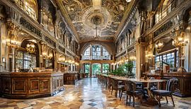 Luxe koffiebar met twee verdiepingen