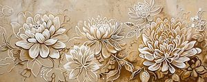 Beige Blumen