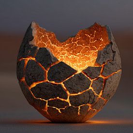 Glowing broken vase by TheXclusive Art