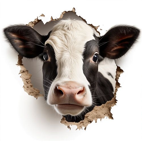 Koe uit de muur