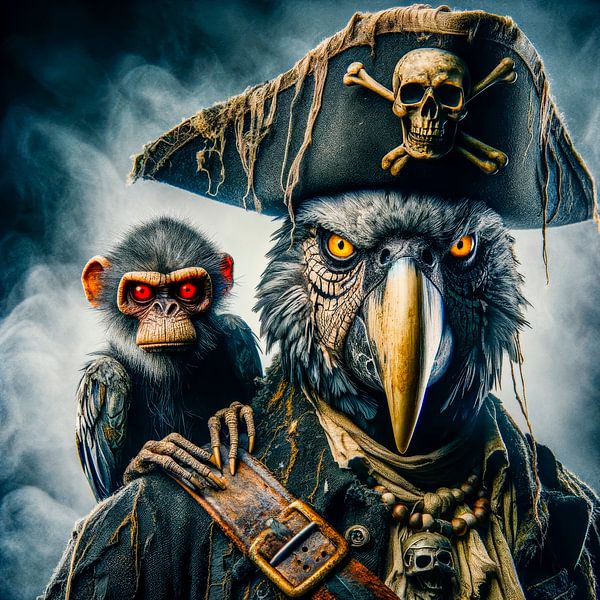 Piraten papegaai van The Incredibly Magical Photo Studio