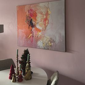 Kundenfoto: Porträt minimalistische Malerei von Abstraktes Gemälde, als ArtFrame