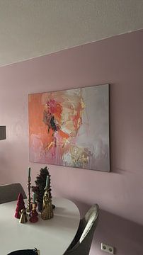 Photo de nos clients: Portrait peinture minimaliste sur Peinture Abstraite