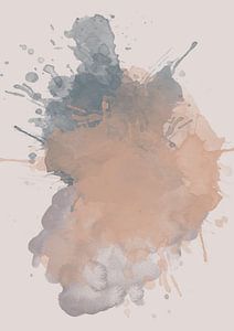 Aquarellspritzer (Graubraun, Erdtöne)