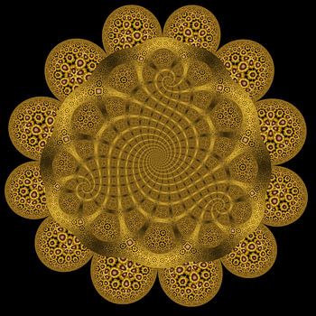 Trio Spirale aus Sonnenblumen II