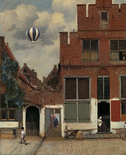 Het straatje van Vermeer met een knipoog